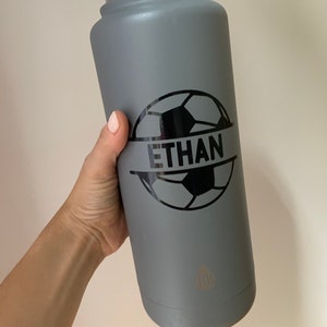 Custom Name Sports Decal: Personalized Water Bottle Sticker