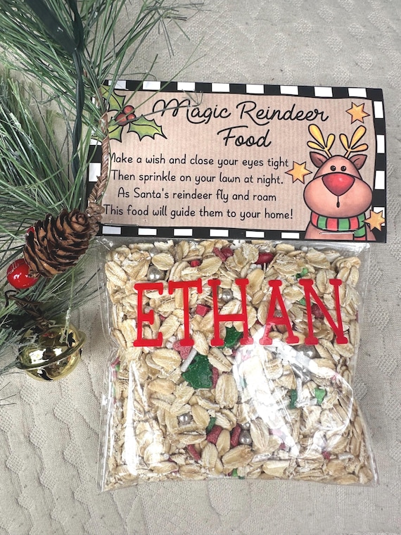 Sacchetti Renne Magiche – 3 Sacchetti Con Polvere Magica Per La Vigilia Di Natale, Regalo Per Bambini, Riempimento Calze - Foto 4