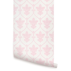 Damask Pink Wallpaper