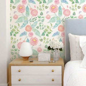 Spring Garden Flowers Pink Wallpaper