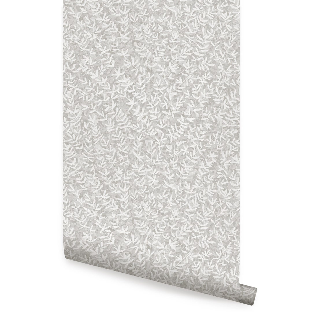 Grey Forest Foliage Wallpaper - Peel and Stick or Traditional Unpasted ...