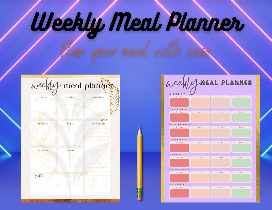 meal-planner-printable-weekly-planner-meal-prep-plan-etsy