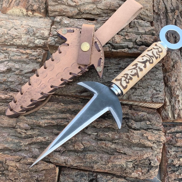 Naruto Kunai Knife Wood Etsy