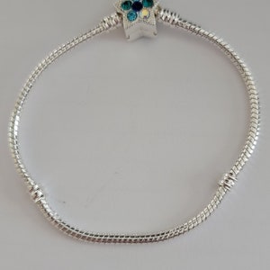 18 cm Blue Star clasp charm bracelet
