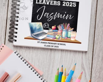 Leavers Notebook 2025, Class of 25, PNG, Instant Digital Download