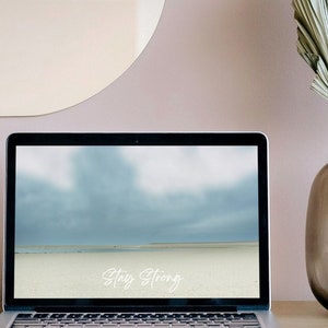 Digital desktop wallpaper, instant digital download, landscape photo wallpaper, ocean photo