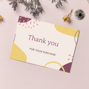 Étiquette imprimable numérique, étiquette de téléchargement numérique instantané, étiquette 8,5 cm x 5 cm, merci pour votre étiquette d’achat