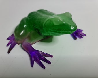 Frosch Skulptur (mit Glow in the Dark Effekt)