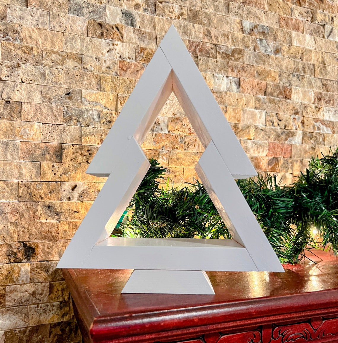 Rustic Tabletop Christmas Tree, Christmas Decor, Decorative Centerpiece