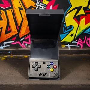 Miyoo Mini Plus Hard Case, Custom Case Color and Inlay for retro gaming handheld, Snug Fit Sustainable Bioplastic