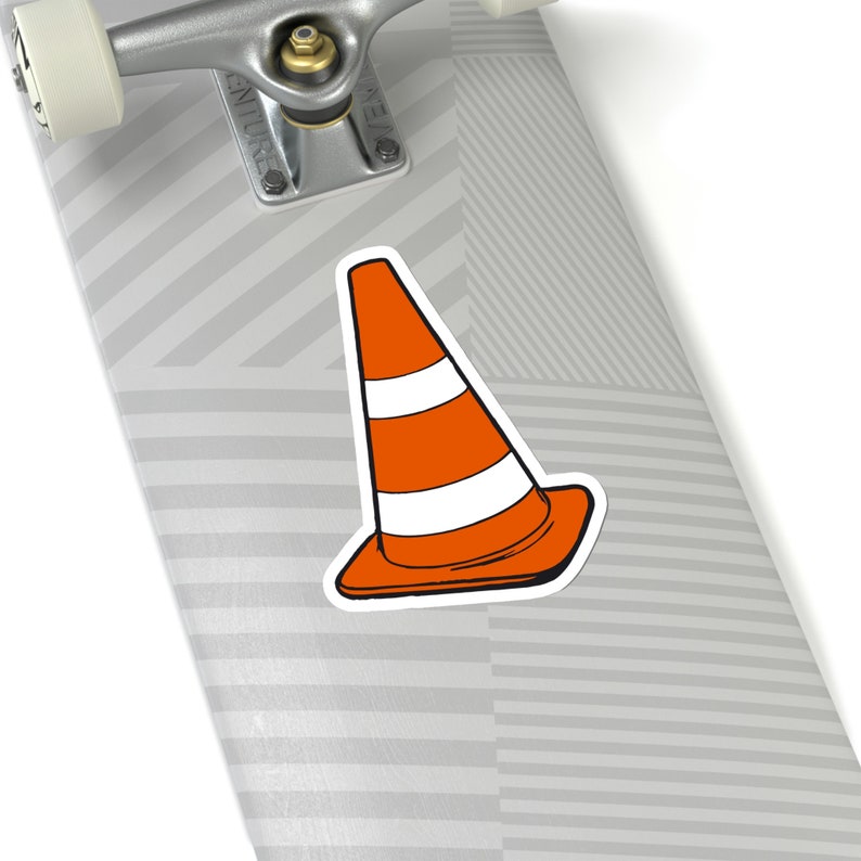 Traffic Cone Stickers, Safety Cone Stickers, Autocross Sticker, Traffic