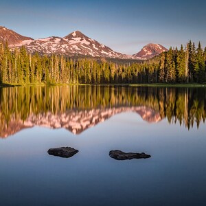 Scott Lake Reflection, The Sisters, Oregon Mountain and Lake Landscape Photography, Nature, Wall Art, Art Print, Canvas Print, Metal Print