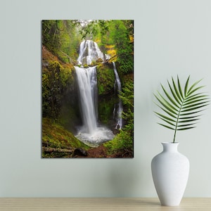 Triple Falls, Washington&#39;s Cascade Mountains. Waterfall Landscape & Nature Photography Prints, Canvas Art Prints, Metal Prints, Wall Art