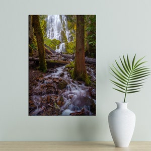 Window to the Waterfall, Umpqua National Forest, Oregon. Waterfall Landscape & Nature Photography Prints, Canvas Art Prints, Metal Prints