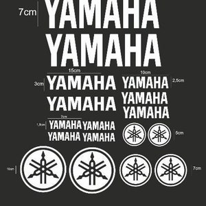 9FastMoto Pegatinas para motocicleta YAMAHA Yamaha R1 Pegatinas para  motocicleta Racing Vinilo Logo adhesivo (R1)