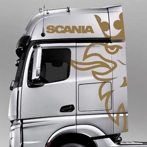 Aufkleber Scania Schriftzug mit Logo