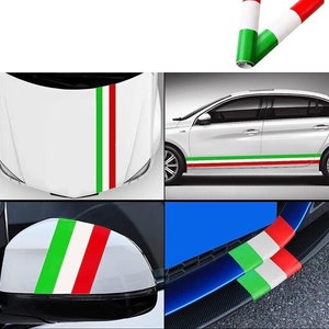 Bonfinity 2 Adesivi Bandiera Italiana 3D per Auto e Moto Tuning  Sticker  Stemma Adesivo Tricolore Italia Esterno Emblema 5,8 x 1,4 cm : :  Auto e Moto