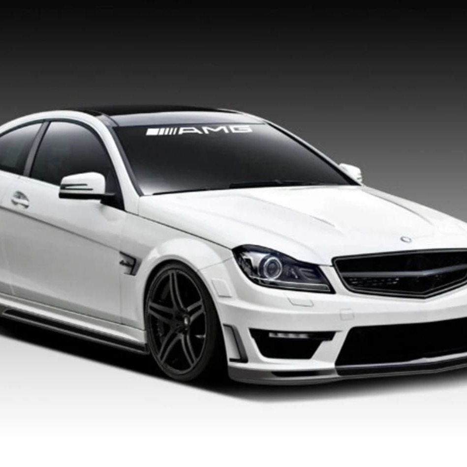 Windshield Mercedes AMG Car Sunstripe Sticker. Mirror Vinyl Stickers  Stripes Decal Graphics for Car and Truck 