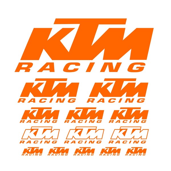 KTM Racing Team Decal Sticker - Made In USA