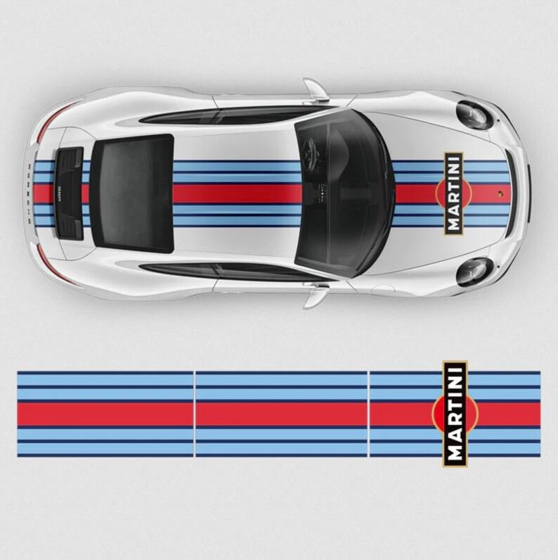 Martini Racing Stripes Set for Carrera Vinyl Self Adhesive Etsy