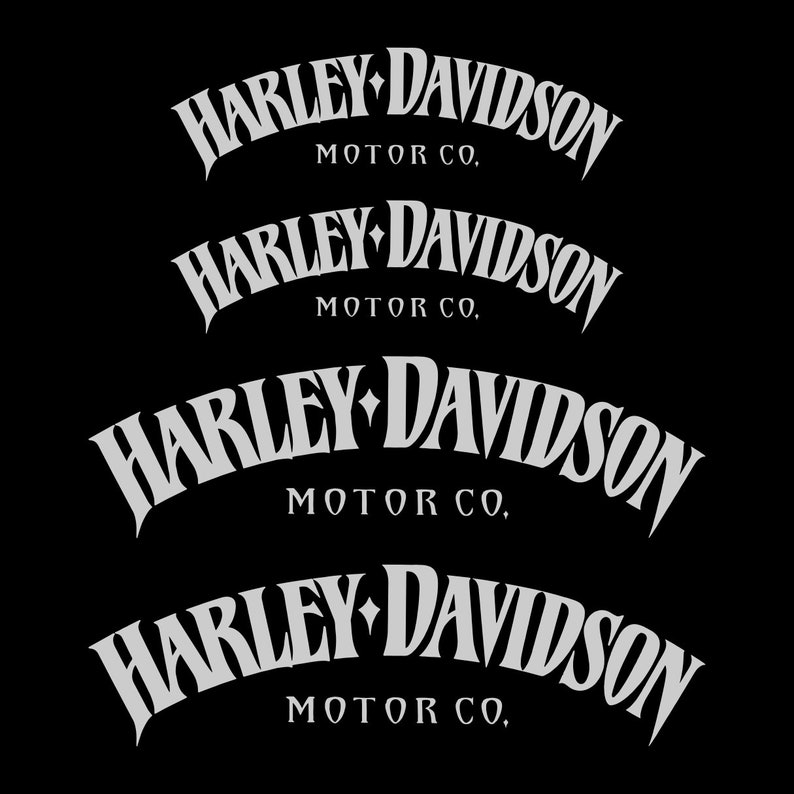 4pcs Harley Davidson Decal Stickers Kit Moto Adhesive Decor Etsy