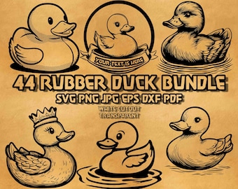 Rubber Duck SVG Bundle, Duck Bath Png, Nursery Crafts (Digital Download)