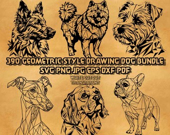 Geometrisk hundras SVG-paket: 115 minimalistiska konstdesigner