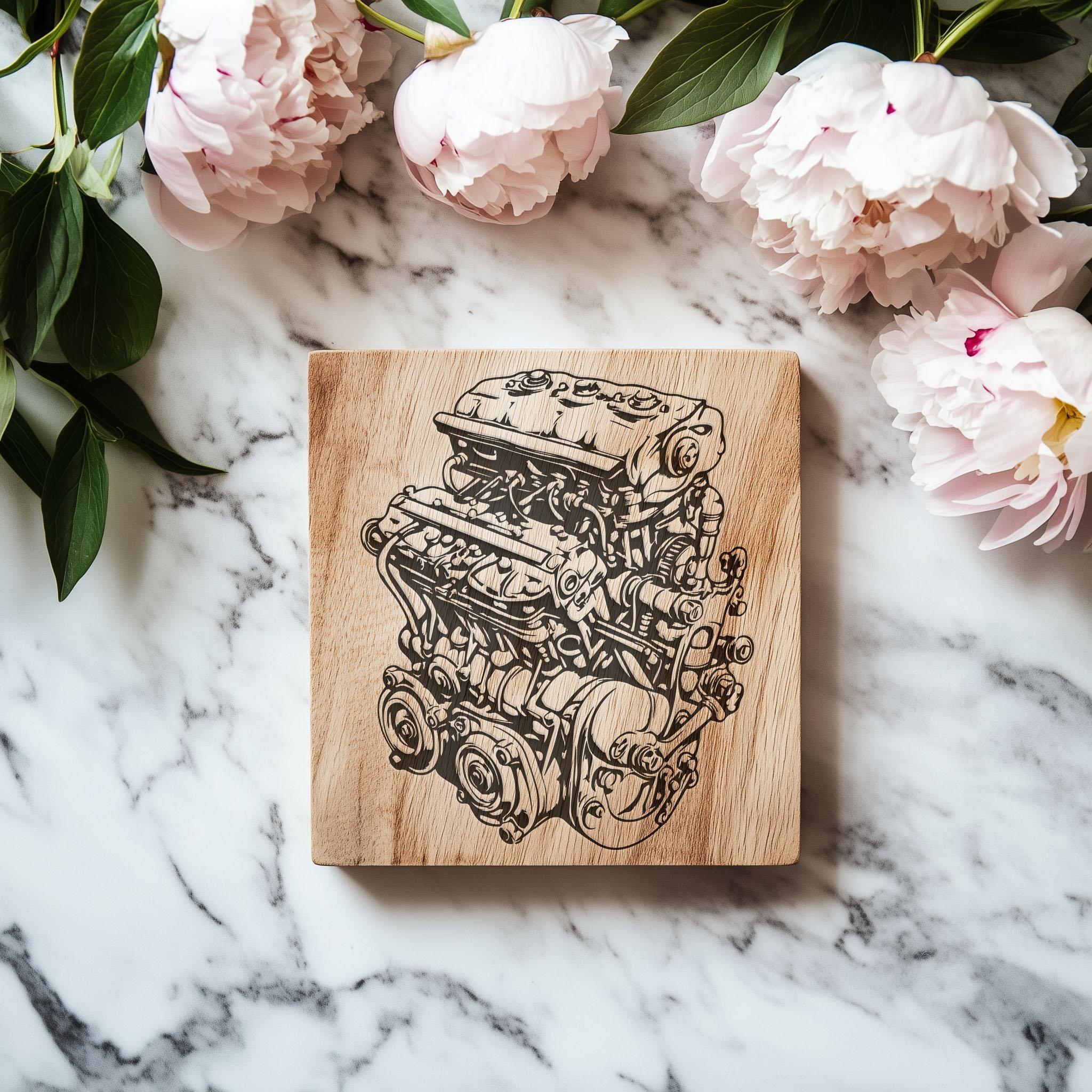 Car Engine SVG Bundle: Mechanical Automotive Designs (digital Download ...