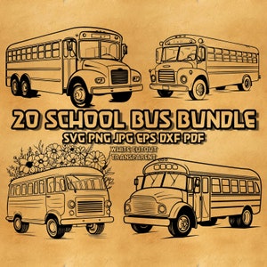 School Bus SVG , school supplies svg, School Bus Driver Svg, back to school bus svg, School with flowers, School bus clipart, Bus Shirt svg