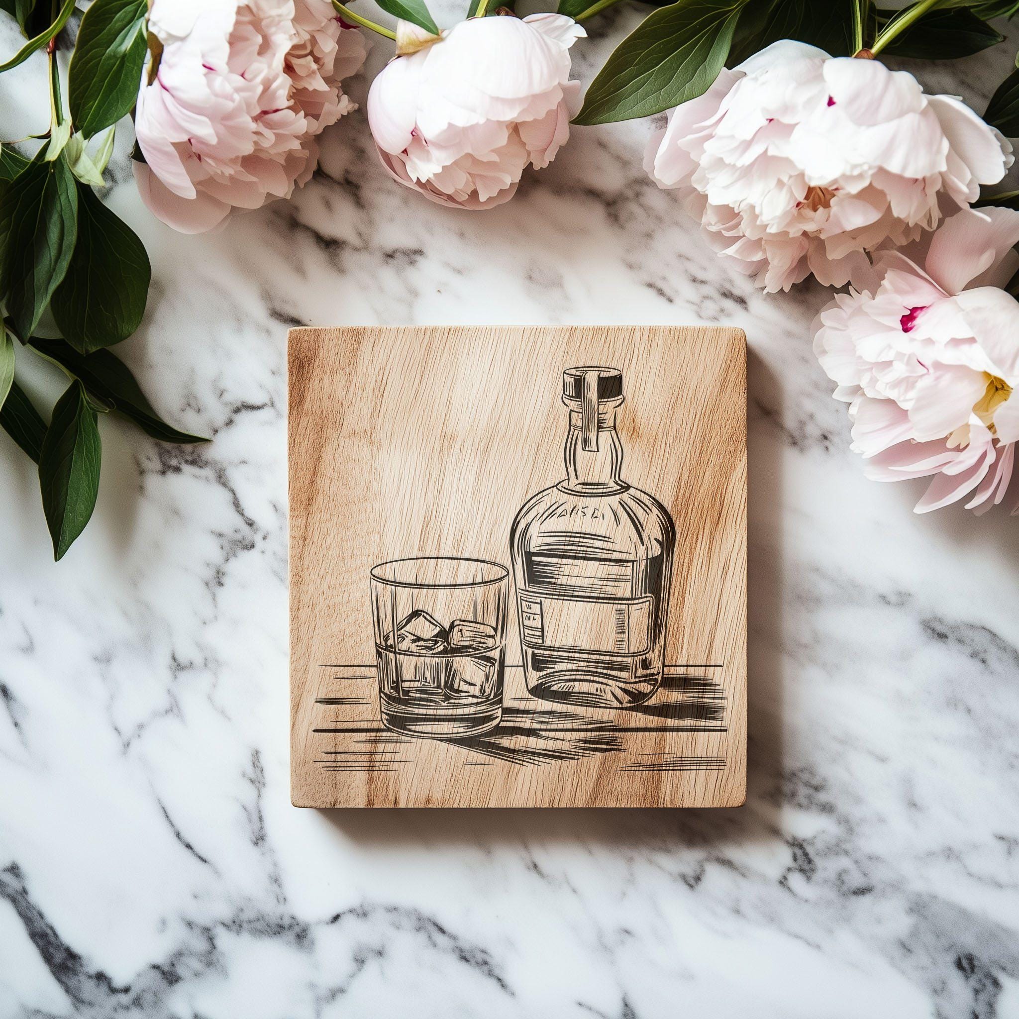 31 Whiskey Bottle and Rocks Glass SVG Bundle Bourbon Scotch Barware ...