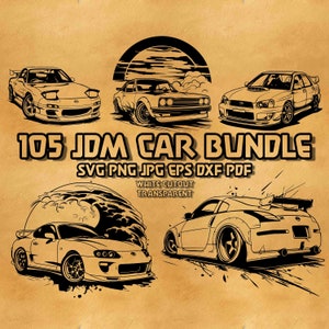Paquete de coches JDM, SVG de coches japoneses legendarios, SVG de diseño de coche de drift, paquete de coches japoneses, SVG de coche japonés tuning, coches JDM legendarios, diseño de camiseta JDM