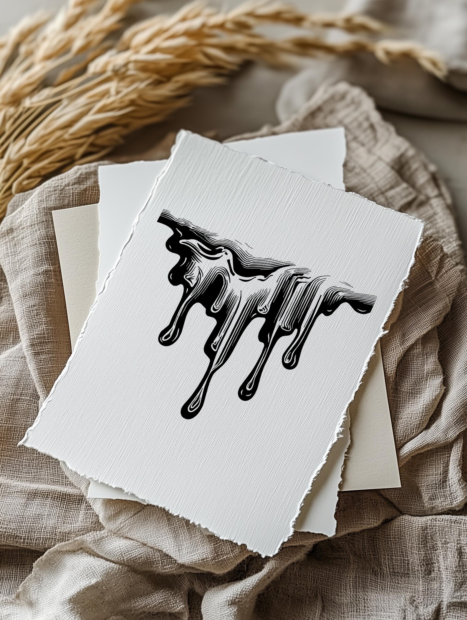 Dripping Borders SVG Bundle Melting Frame Illustrations Liquid Paint ...
