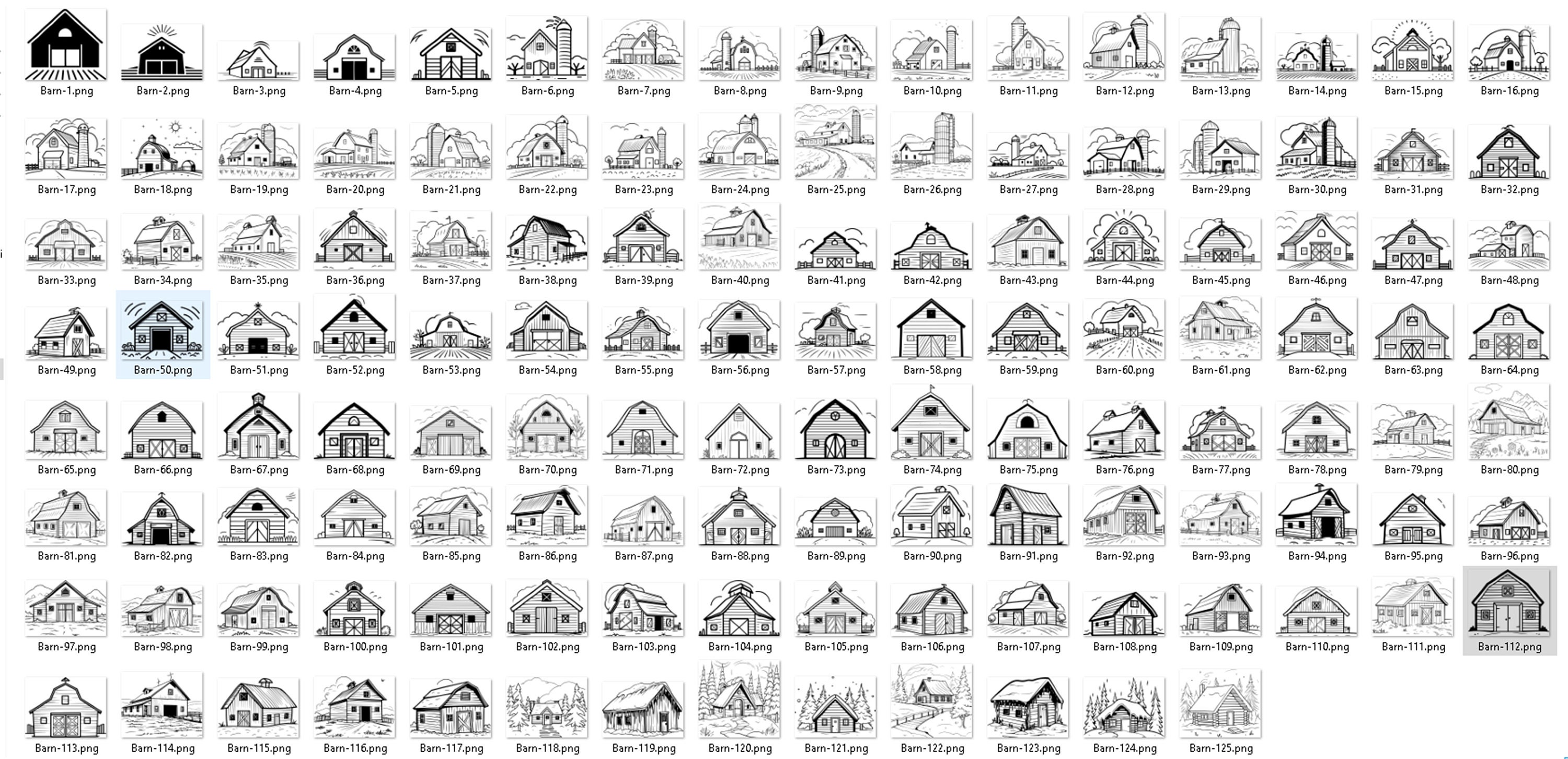 Farm Barn SVG Bundle: Rustic Barn Vector Design (digital Download) - Etsy