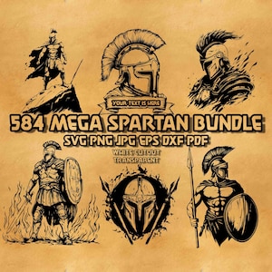 Spartan Svg Bundle, Spartan vector, Spartan Helmet svg, warrior svg, Gladiator Svg , Warrior Helmet Svg , Sparta Rome Gladiator dxf png eps