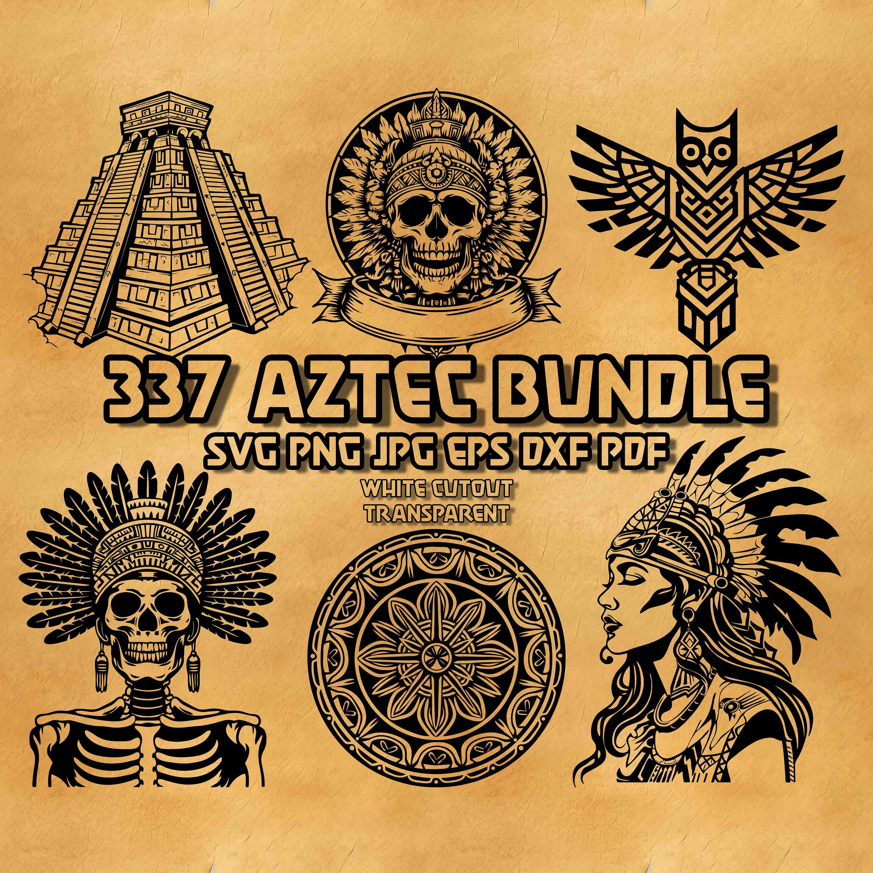 Símbolos aztecas - Etsy México, image size:3000x3000