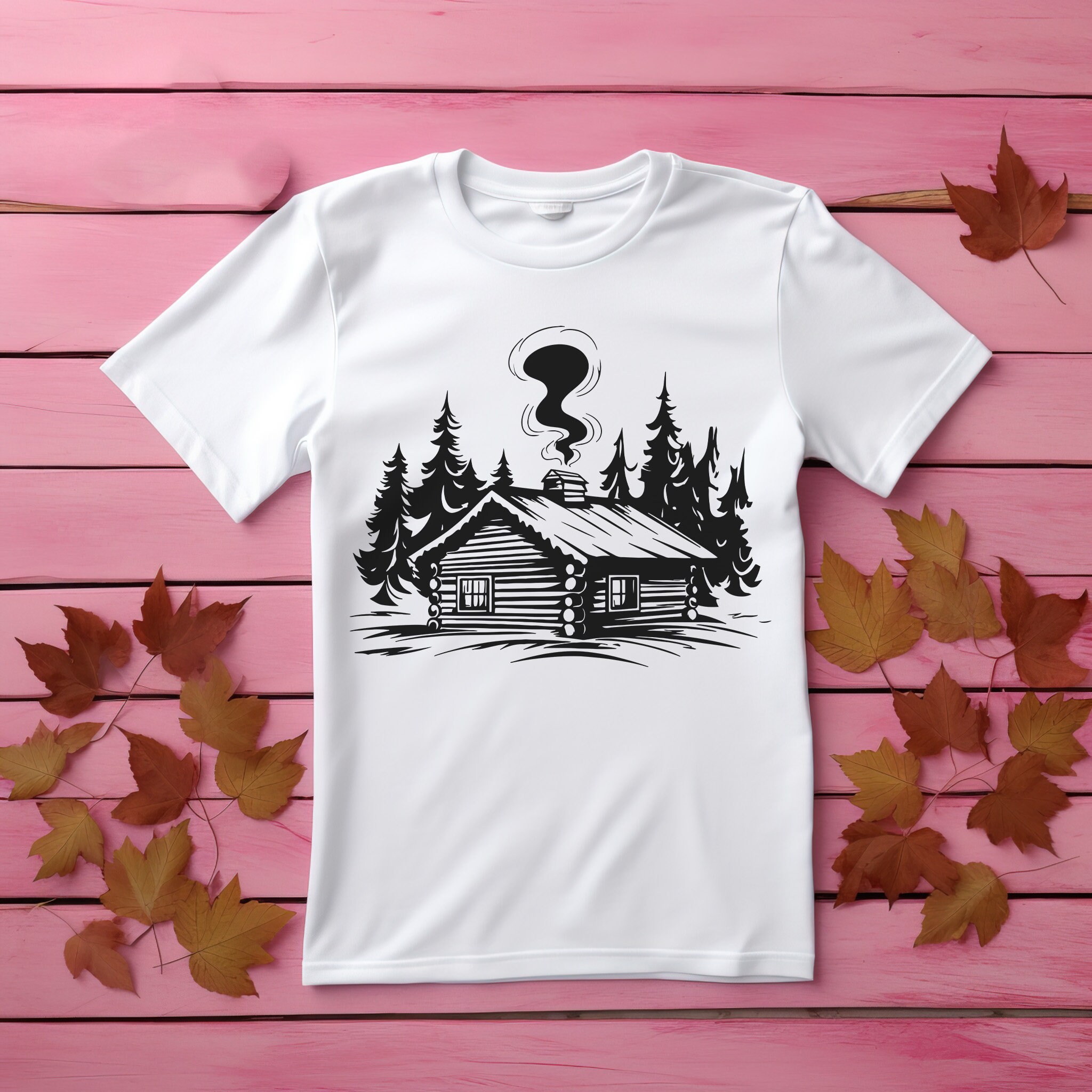 Log Cabin Svg Bundle, Wooden Cabin Svg, Log Cabin Silhouette Svg