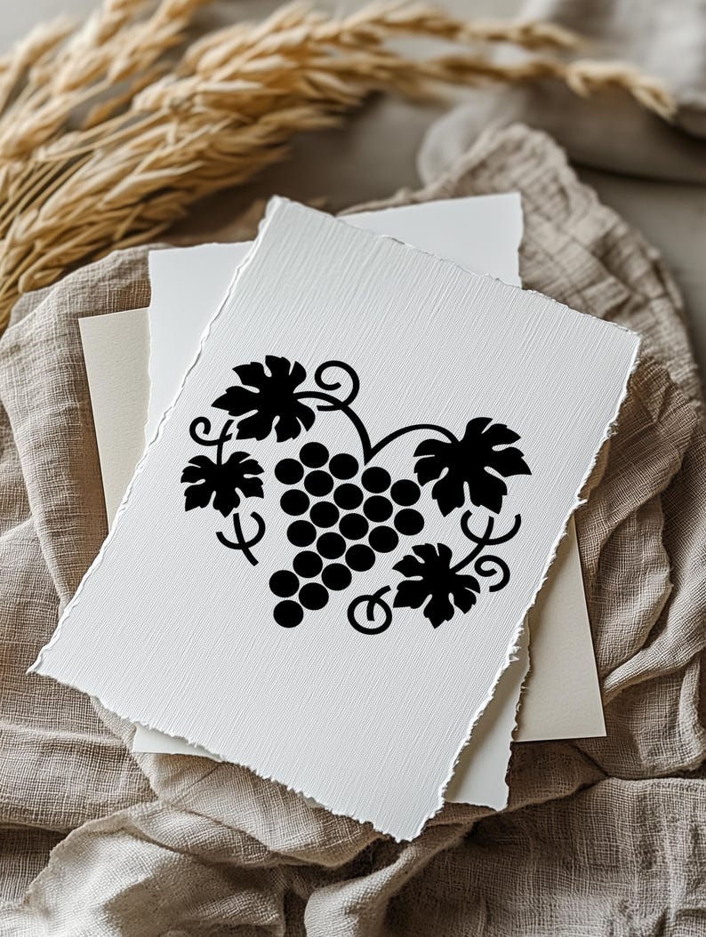 46 Grape SVG Bundle Hand Drawn Vineyard Illustrations Wine Grape ...