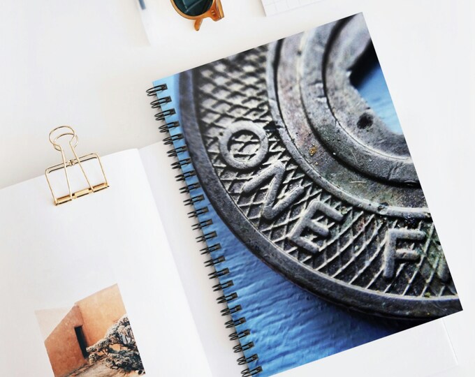 Featured listing image: Spiral Notebook- NYC- One Fare  Subway Token - - Ruled Line
