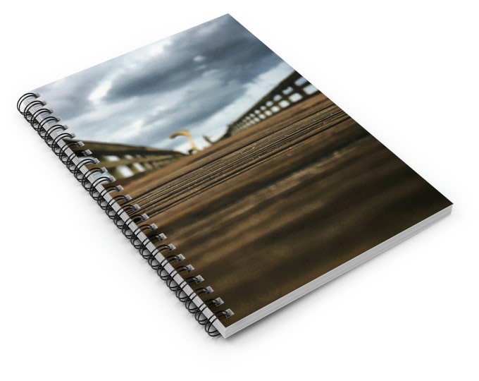 Featured listing image: Spiral Notebook - Beach Boardwalk Focus 02- - Ruled Line