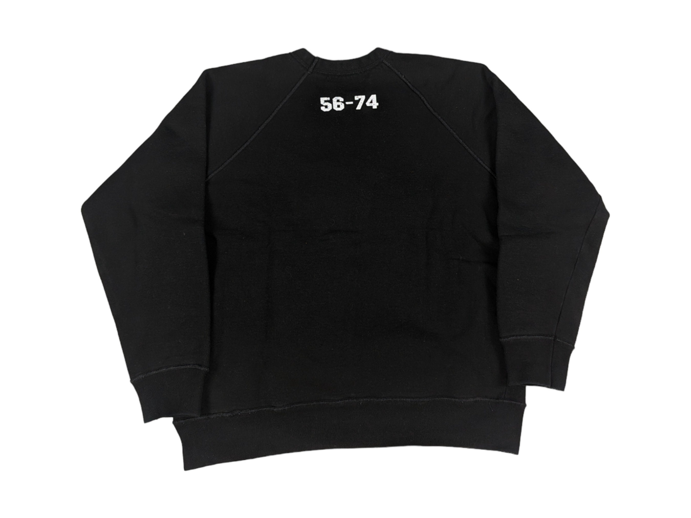 90s Sweatshirt L Black Vintage Sweater Pullover Athletics