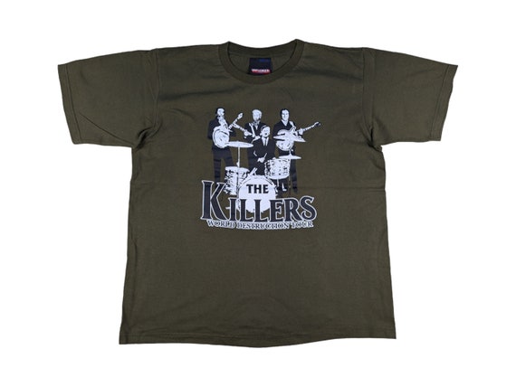 Y2K Vintage the Killers World Destruction Tour T-shirt Size L 
