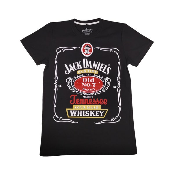 Vintage Jack Daniels T-Shirt Gr. S Schwarz Old School Jack Daniels Tee Tennessee Whiskey Vintage Tee Y2K EchtVintage