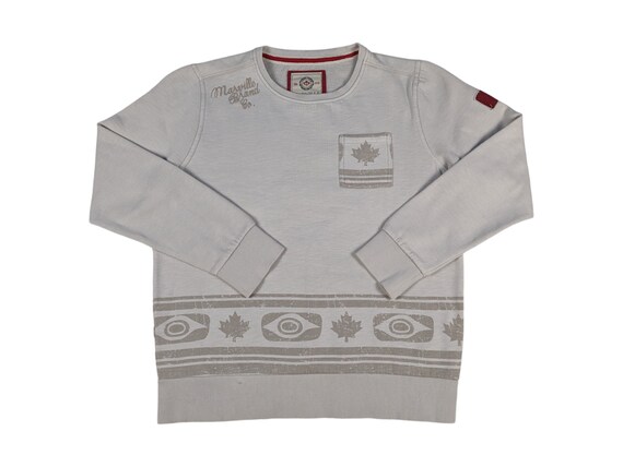 Felpa vintage canadese XL grigio bianco di Marville Country Merch, maglione  vintage anni 2000, pullover Y2K, autentico vintage - Etsy Italia