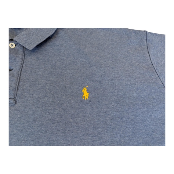 1990s Ralph Lauren Polo Shirt Size XXL Navy Blue Made in Sri Lanka