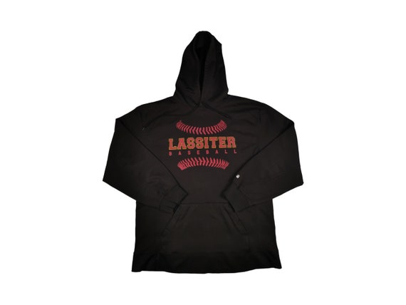 Vintage Baseball Sweatshirt Hoodie L Black Badger Baseball
