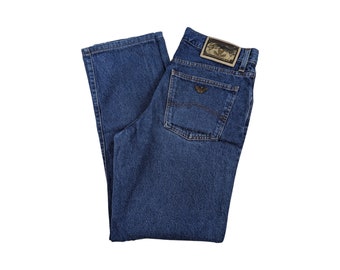 Armani Jeans 90s Vintage Gr 32 Jeans Blau Giorgio Armani