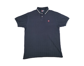 Ralph Lauren Vintage Polohemd Gr L Blau Marine Ralph Lauren Chaps 2000s Polo Shirt