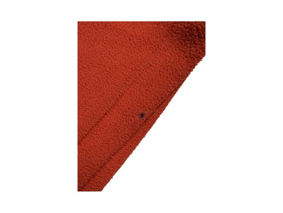 Fleece sweater 90s vintage M red orange Campagnol… - image 8