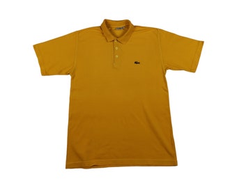 polo Lacoste vintage taille L polo jaune