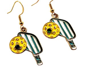 Joyería de pickleball: pendientes colgantes de pickleball, regalo de pickleball para mujer.